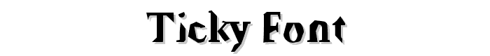 Ticky font font
